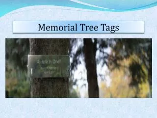 Memorial Tree Tags