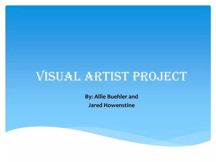 visual artist project