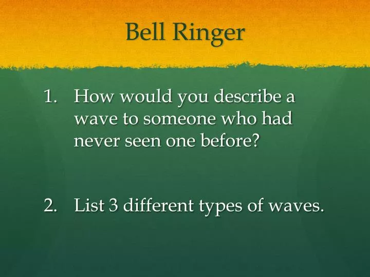 bell ringer