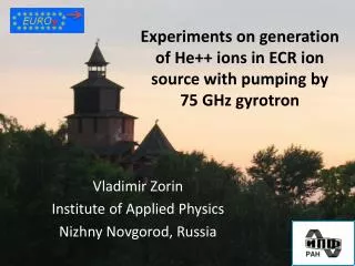 Experiments on generation of He++ ions in ECR ion source with pumping by 75 GHz gyrotron