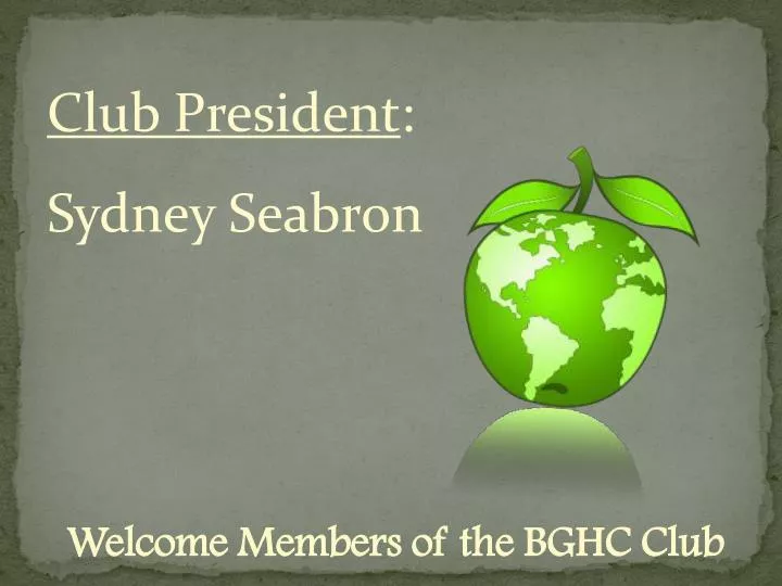 welcome members of the bghc club