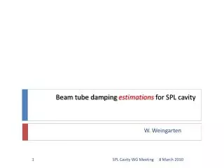 Beam tube damping estimations for SPL cavity