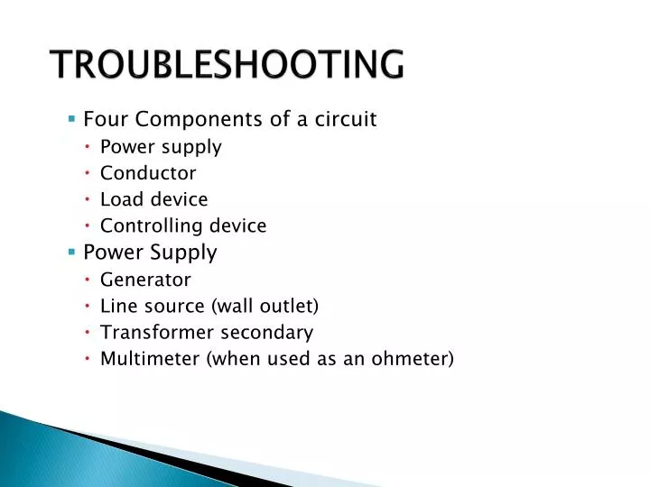 troubleshooting