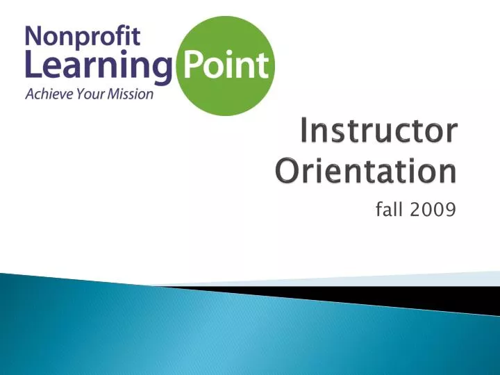 instructor orientation