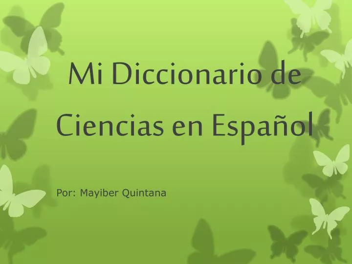 mi diccionario de c iencias en espa ol