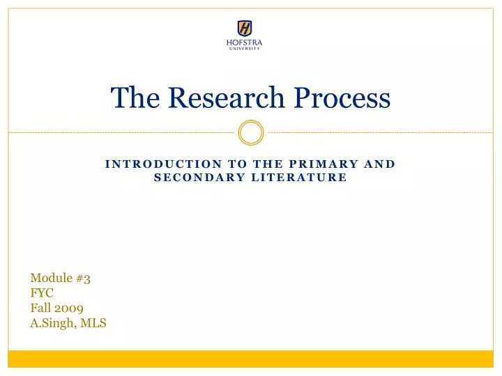 the research process