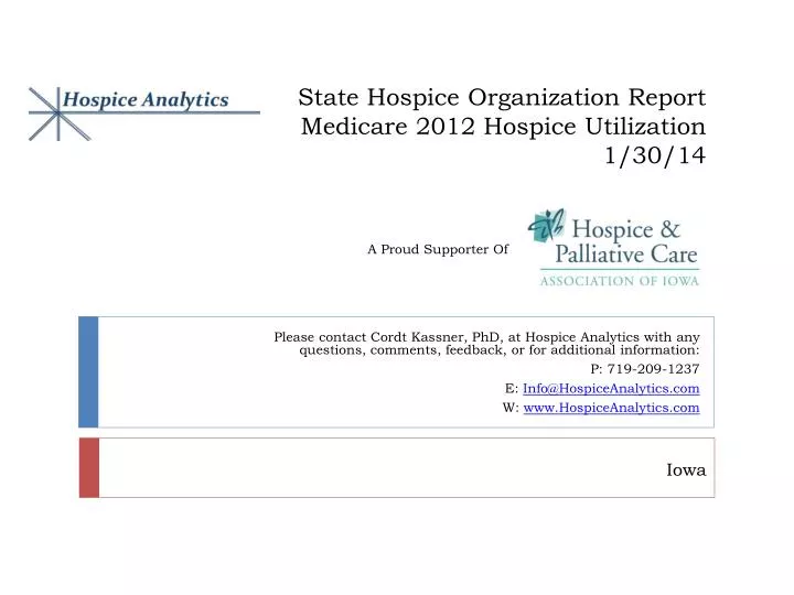 state hospice organization report medicare 2012 hospice utilization 1 30 14