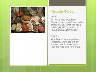 People/Food