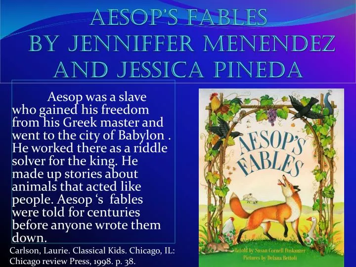 aesop s fables by jenniffer menendez and jessica pineda