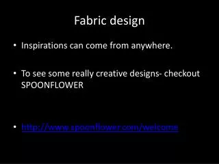 Fabric design
