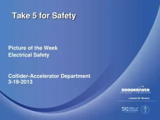 Take 5 for Safety