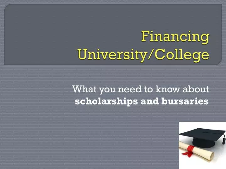 financing university college
