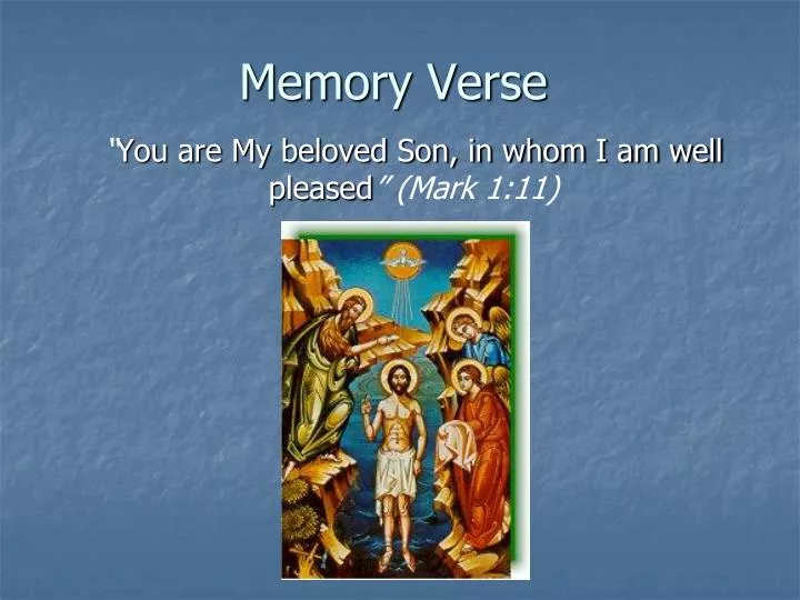 memory verse