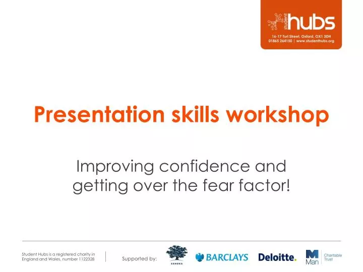 presentation skills workshop