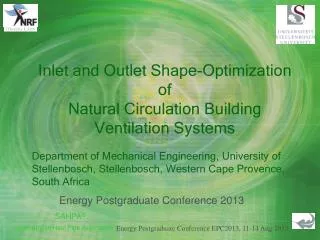 Inlet and Outlet Shape-Optimization of Natural Circulation Building Ventilation Systems