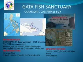 GATA FISH SANCTUARY CARAMOAN, CAMARINES SUR