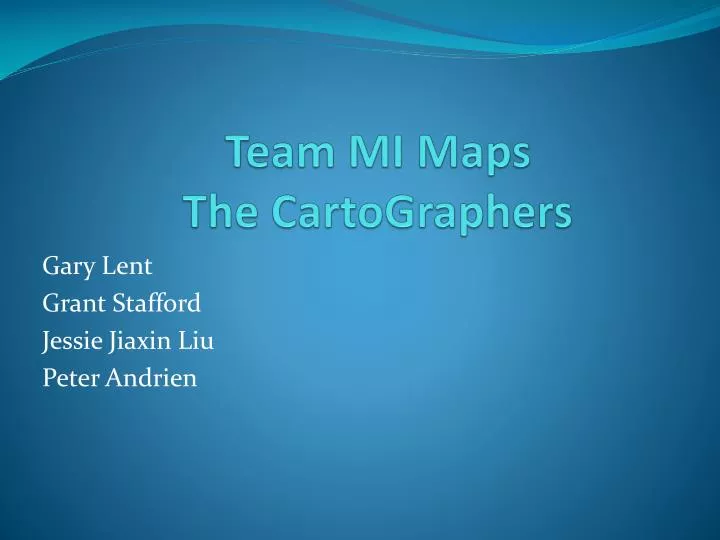 team mi maps the cartographers