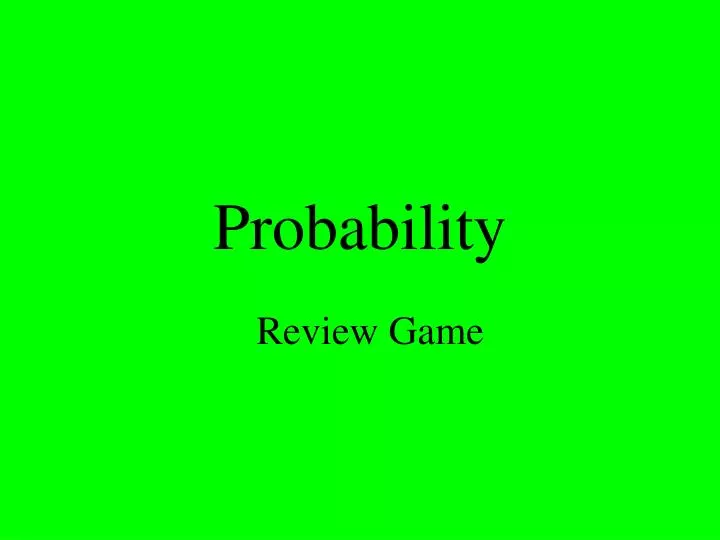 probability