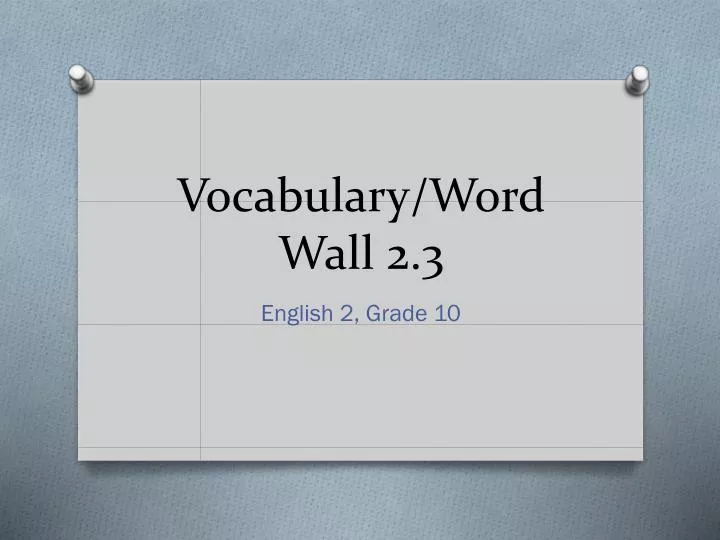 vocabulary word wall 2 3