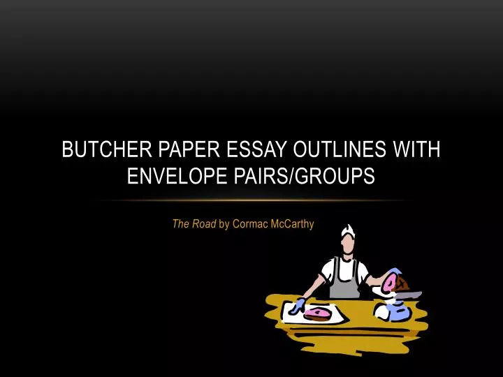 butcher paper essay outlines with envelope pairs groups