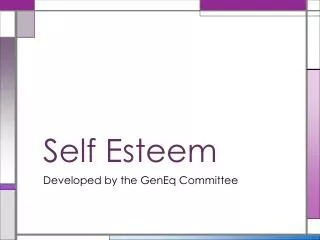 Self Esteem