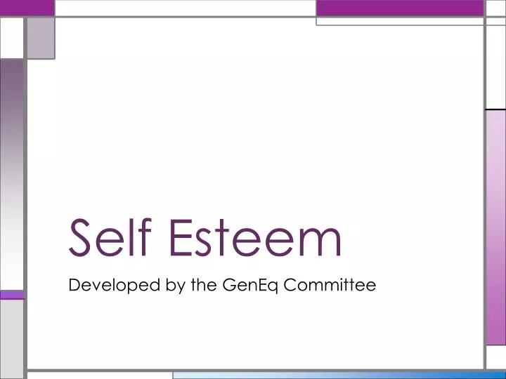 self esteem