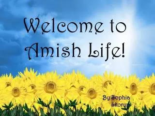 Welcome to Amish Life!