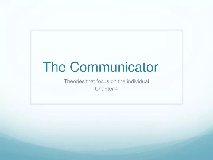 the communicator