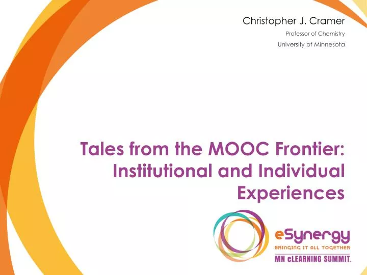 tales from the mooc frontier institutional and individual experiences