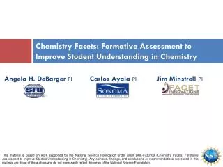 Chemistry Facets: Formative Assessment to Improve Student Understanding in Chemistry