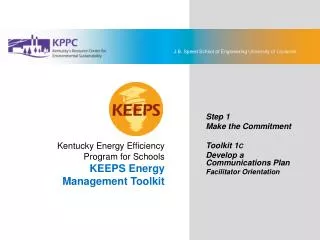 Kentucky Energy Efficiency Program for Schools KEEPS Energy Management Toolkit