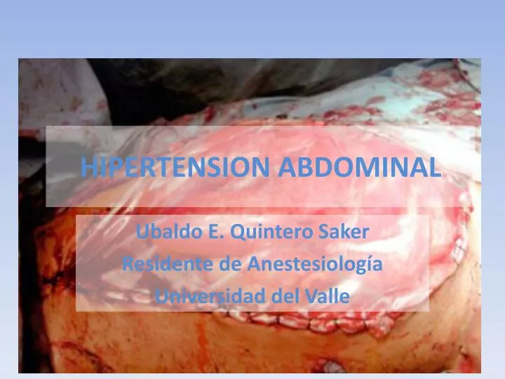 hipertension abdominal