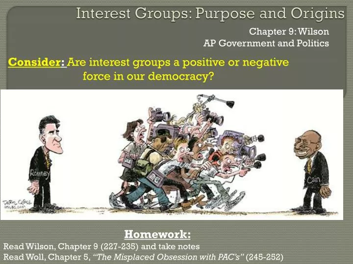 interest groups purpose and origins