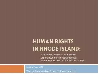 Human Rights in Rhode Island: