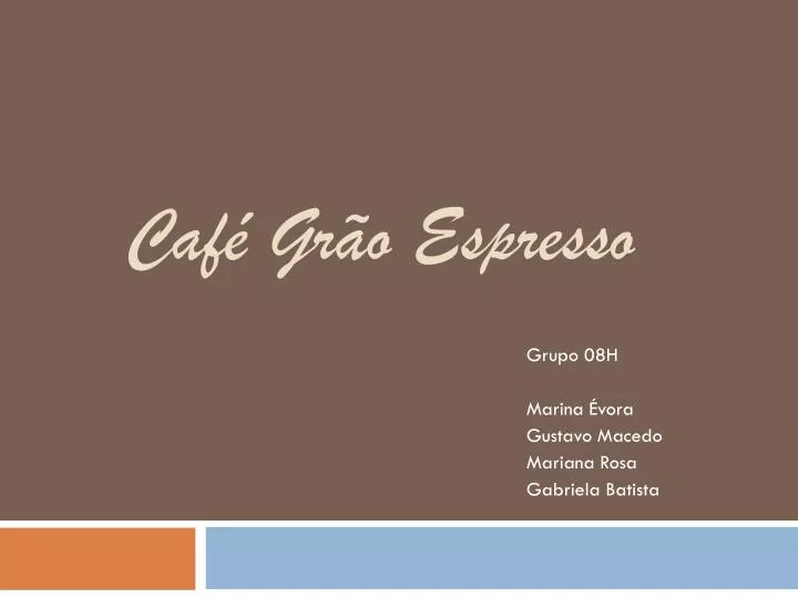 caf gr o espresso