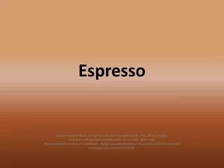 Espresso