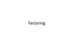 Factoring - slide 1