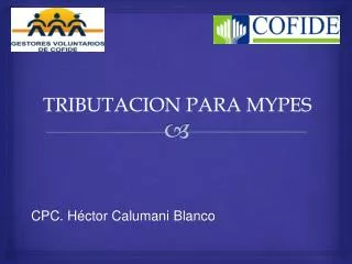 tributacion para mypes
