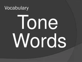 Vocabulary