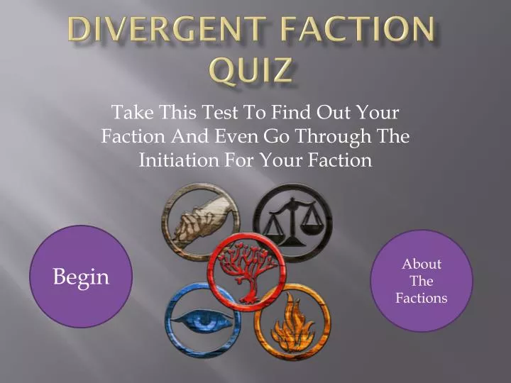divergent faction quiz
