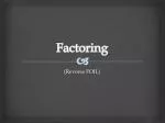 Factoring - slide 1