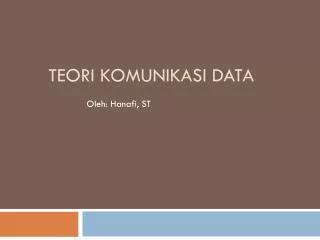 teori komunikasi data