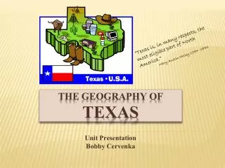 The geography of TEXAS