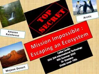 Mission Impossible : Escaping an Ecosystem