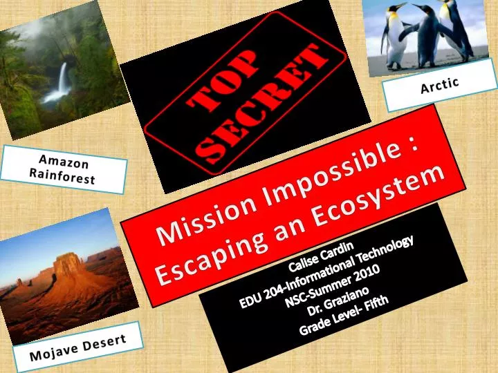 mission impossible escaping an ecosystem