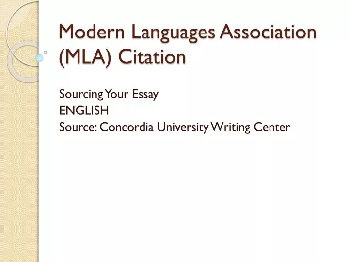 modern languages association mla citation