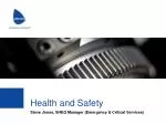 Health and Safety - slide 1