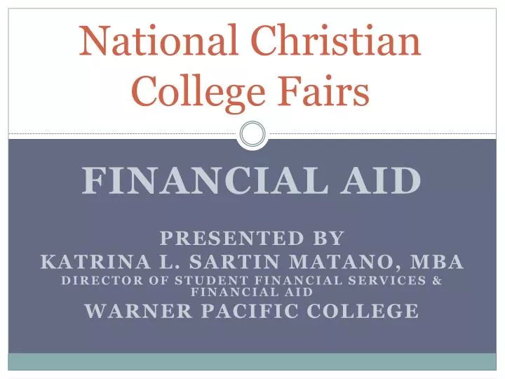 national christian college fairs