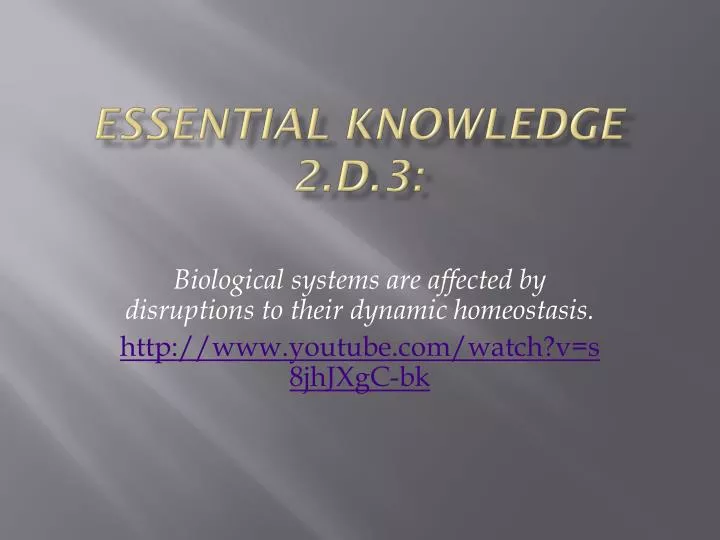 essential knowledge 2 d 3