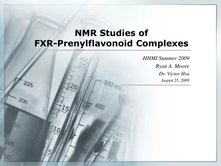 nmr studies of fxr prenylflavonoid complexes